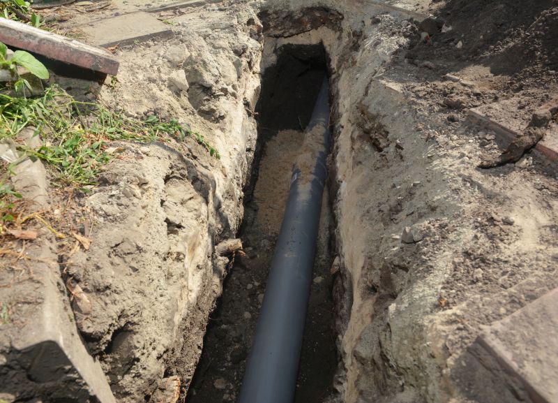 Laying New Sewer Pipes