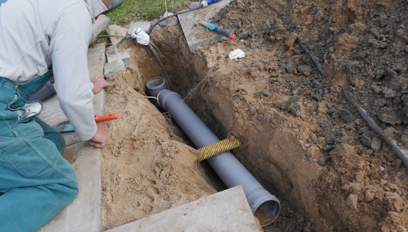 Completed Sewer Line Setup