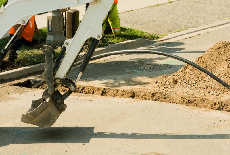 Excavation for Sewer Lines